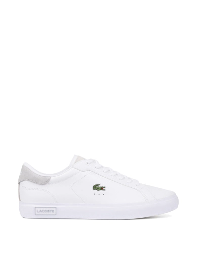 Мужские кеды Lacoste POWERCOURT белые кожаные фото 1