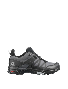 Мужские кроссовки Salomon X ULTRA 4 GTX из искусственной кожи серые - фото 1 - Miraton