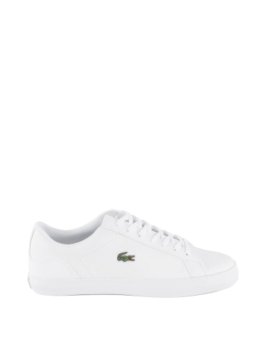 Чоловічі кеди Lacoste білі фото 1