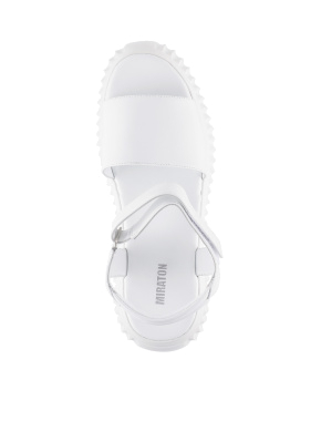 Жіночі сандалі MIRATON білі - фото 4 - Miraton