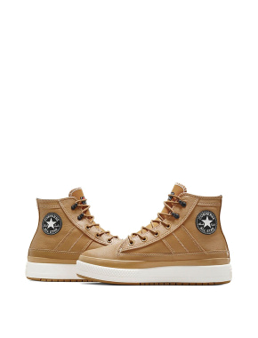 Чоловічі черевики Converse CHUCK TAYLOR ALL STAR EQUIP WP шкіряні бежеві з підкладкою з текстилю - фото 5 - Miraton