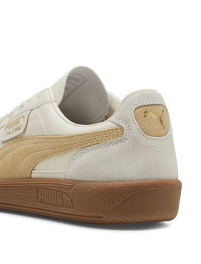 Женские кеды PUMA Palermo Lth Sneakers замшевые молочного цвета - фото 5 - Miraton