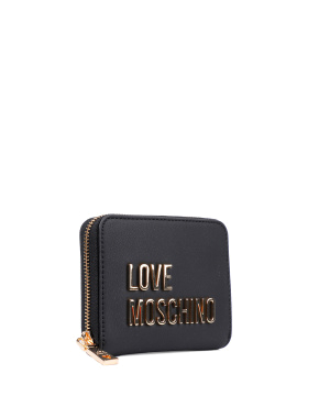 Женский кошелек Love Moschino из экокожи черный - фото 1 - Miraton