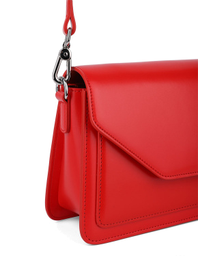 Жіноча сумка крос-боді MIRATON шкіряна червона - фото 6 - Miraton