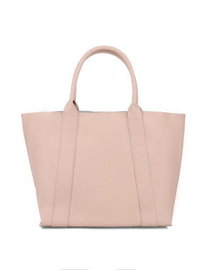 Жіноча сумка шоппер MIRATON шкіряна молочного кольору - фото 1 - Miraton