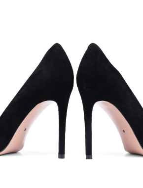 Жіночі туфлі MiaMay чорні велюрові - фото 2 - Miraton