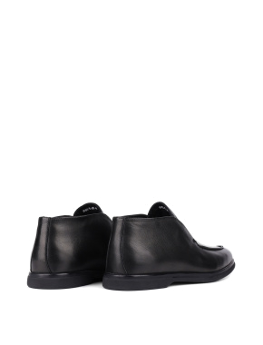 Мужские кожаные ботинки черные - фото 3 - Miraton