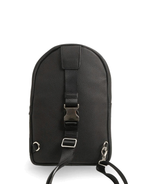Чоловіча сумка слінг Karl Lagerfeld тканинна чорна - фото 3 - Miraton