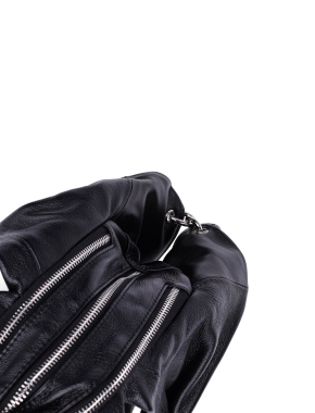 Женская сумка шоппер MIRATON кожаная черная - фото 4 - Miraton