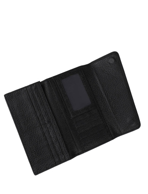 Чоловічий гаманець MIRATON шкіряний чорний - фото 4 - Miraton
