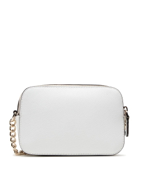 Женская белая сумка Guess с логотипом - фото 4 - Miraton