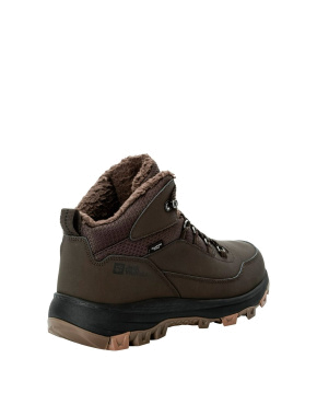 Мужские ботинки треккинговые кожаные коричневые - фото 4 - Miraton