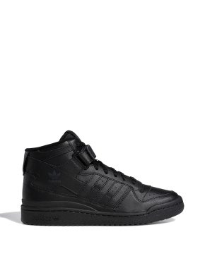 Мужские кеды хайтопы черные Adidas FORUM MID - фото 1 - Miraton