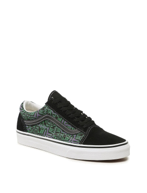 Мужские кеды Vans Old Skool Classic тканевые черные - фото 2 - Miraton