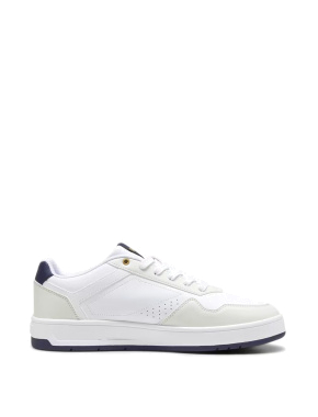 Чоловічі кеди PUMA Court Classic зі штучної шкіри білі - фото 1 - Miraton