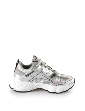 Жіночі кросівки Buffalo CLD Run Jog зі штучної шкіри срібного кольору - фото 1 - Miraton