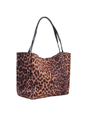 Жіноча сумка MIRATON тканинна леопардова з принтом - фото 2 - Miraton