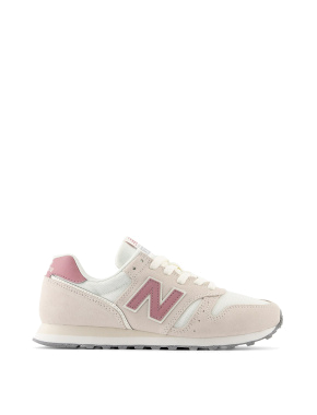 Женские кроссовки New Balance WL373OK2 бежевые замшевые - фото 1 - Miraton