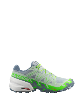 Женские кроссовки Salomon SPEEDCROSS 6 зеленые - фото 1 - Miraton