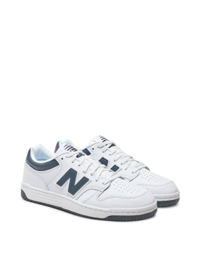 Мужские кроссовки New Balance 480 кожаные белые - фото 2 - Miraton