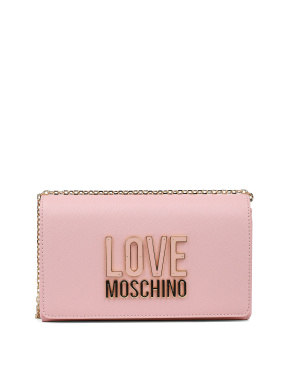 Сумка крос-боді Love Moschino рожева - фото 1 - Miraton