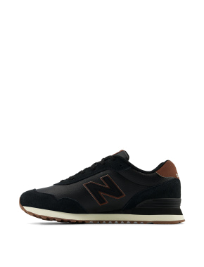 Мужские кроссовки New Balance 515 кожаные черные - фото 3 - Miraton