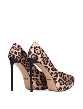 Жіночі туфлі човники MIRATON тканинні леопардові - фото 4 - Miraton