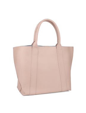 Жіноча сумка шоппер MIRATON шкіряна молочного кольору - фото 2 - Miraton
