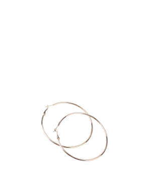 Жіночі сережки конго MIRATON круглі в позолоті - фото 1 - Miraton