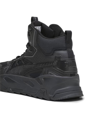 Чоловічі черевики PUMA Trinity Mid Hybrid з екошкіри чорні - фото 6 - Miraton