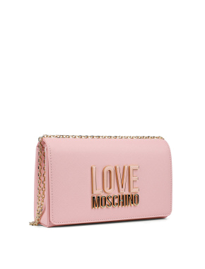 Сумка крос-боді Love Moschino рожева - фото 2 - Miraton