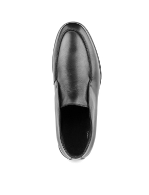 Чоловічі шкіряні черевики чорні - фото 4 - Miraton