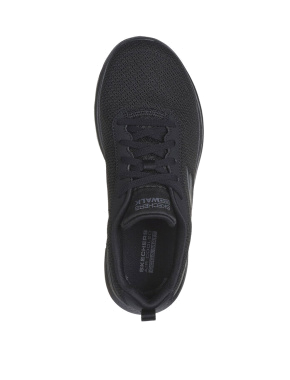 Женские кроссовки Skechers Go Walk 7 тканевые черные - фото 4 - Miraton