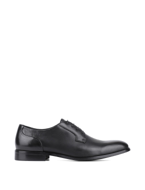 Мужские туфли оксфорды кожаные черные - фото 1 - Miraton