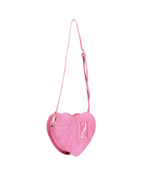 Женская сумка через плечо MIRATON из экокожи розовая - фото 2 - Miraton