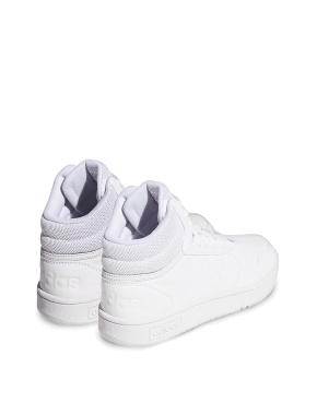 Жіночі кеди білі шкіряні Adidas HOOPS 3.0 MID - фото 3 - Miraton