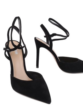 Жіночі туфлі велюрові чорні - фото 6 - Miraton