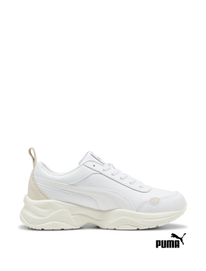 Женские кроссовки PUMA Cilia Mode Lux Sneakers из искусственной кожи белые - фото 1 - Miraton