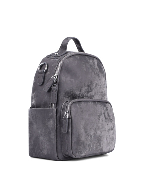 Женский рюкзак MIRATON кожаный серый - фото 1 - Miraton