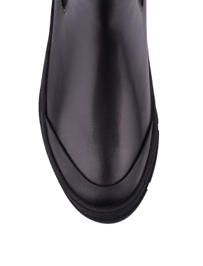 Жіночі черевики челсі чорні шкіряні - фото 4 - Miraton