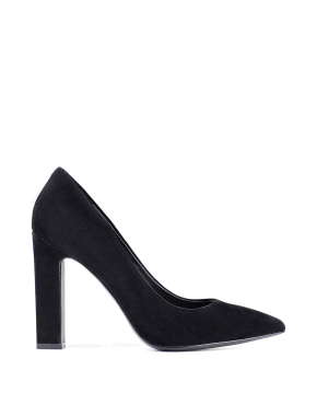Жіночі туфлі велюрові чорні - фото 1 - Miraton