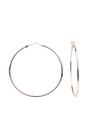 Жіночі сережки конго MIRATON круглі в позолоті - фото  - Miraton