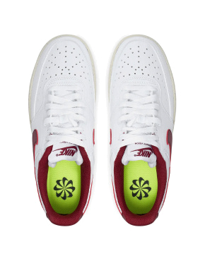 Женские кеды Nike Court Vision из экокожи белые - фото 4 - Miraton