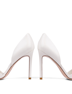 Жіночі туфлі MIRATON шкіряні білого кольору - фото 2 - Miraton