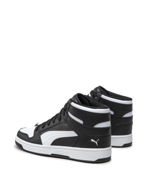 Жіночі кеди PUMA Rebound LayUp SL з екошкіри чорні - фото 3 - Miraton