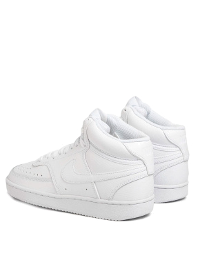 Женские кеды Nike Court Vision Mid из экокожи белые - фото 3 - Miraton