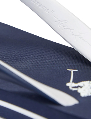 Мужские шлепанцы Polo Ralph Lauren резиновые синие - фото 5 - Miraton