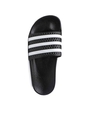 Мужские шлепанцы Adidas Adilette резиновые черные - фото 6 - Miraton