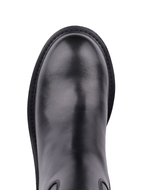 Жіночі шкіряні чоботи чорні - фото 4 - Miraton