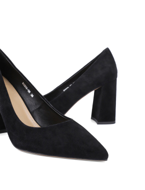 Жіночі туфлі велюрові чорні - фото 5 - Miraton